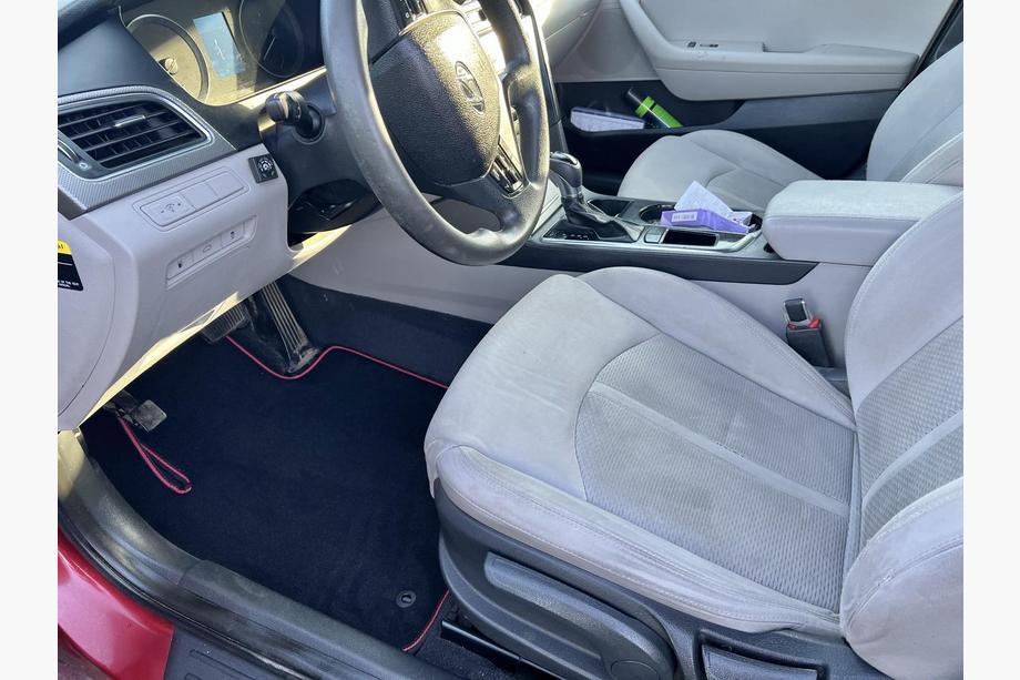 Hyundai Sonata LF 2014–2019 Premium tekstilni tepihi za avto (Črni) Image