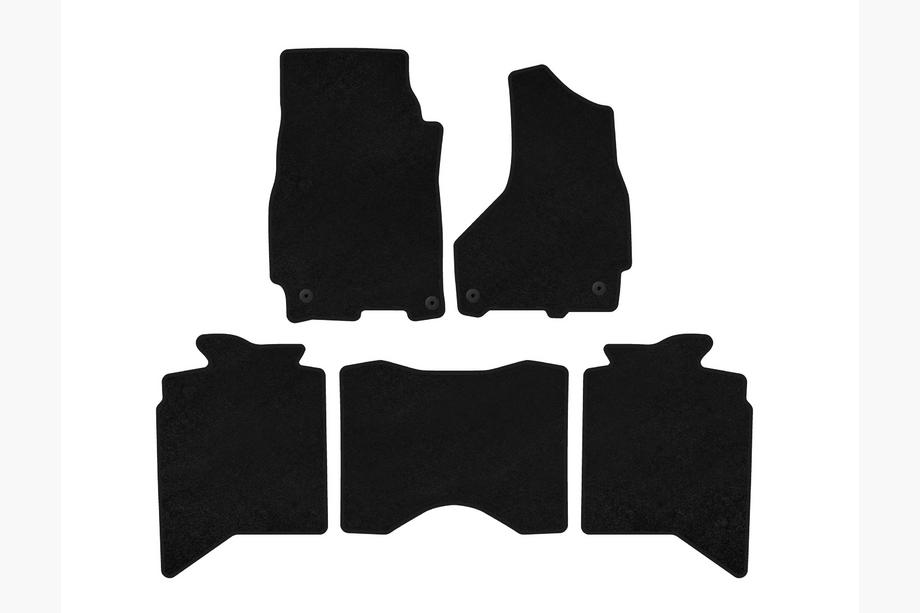 Dodge RAM (DS/DJ/D2) 2009–2024 Tekstilni tepihi Classic (2013+, 5-sedežni, Črni) Image