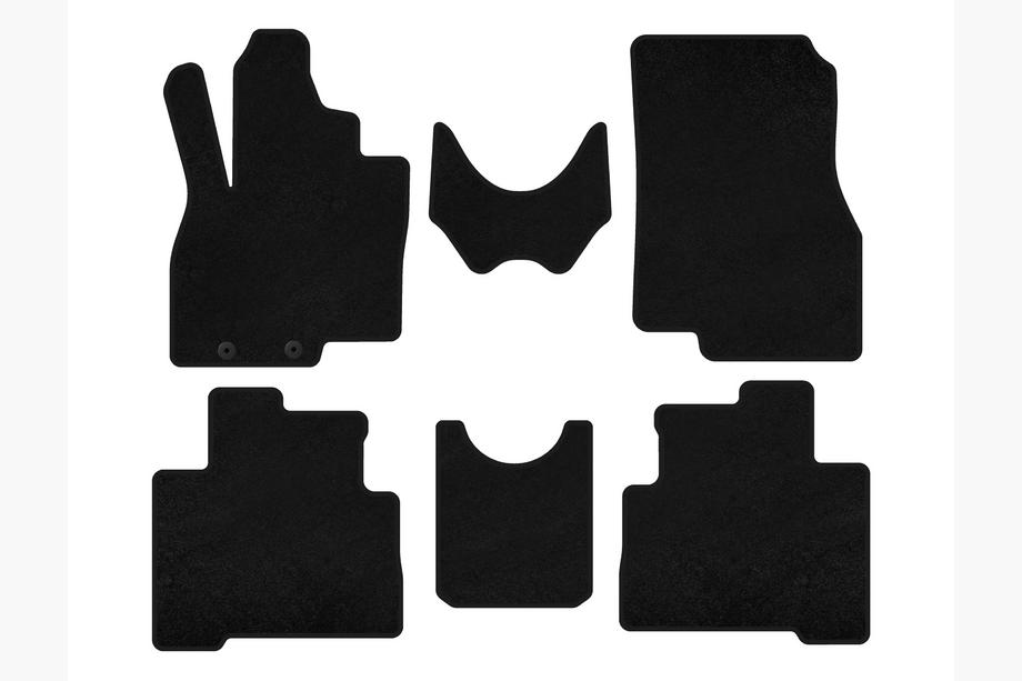 Mitsubishi Grandis 2003–2011 Tekstilni tepihi Classic (2 vrsti, 7-sedežni, črni) Image
