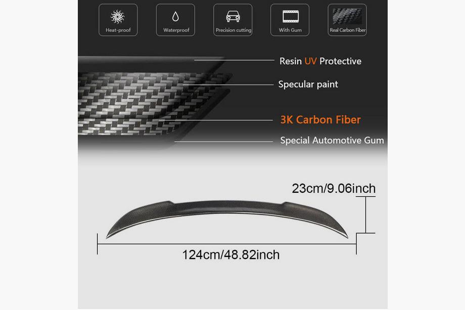 BMW serija 2 F22/F23 2014–2021 CS-Style spojler (za F22, karbon) Fotografija 5