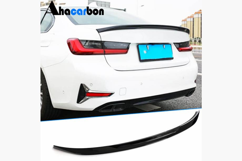 BMW serija 3 G20/G21 2018– Zadnji spojler prtljažnika Sijajno črna ABS V3 (SD) Image