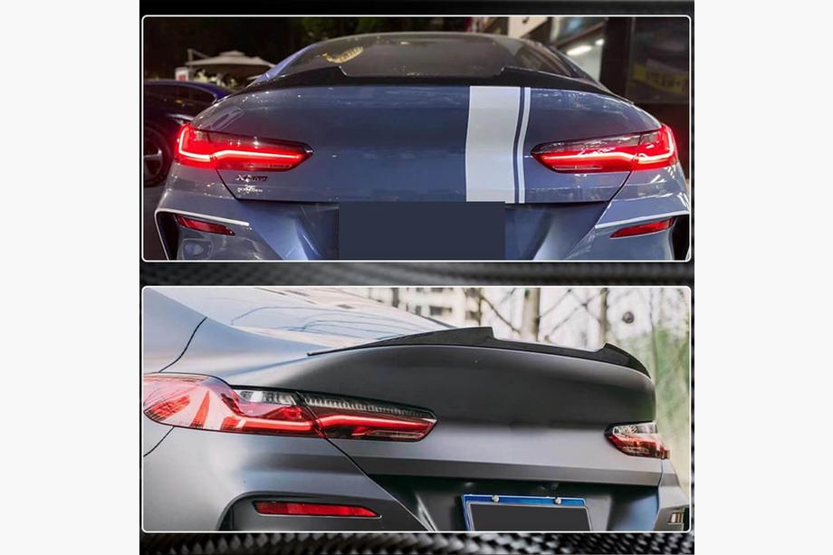 BMW serija 8 G14/G15/G16 2018– Spojler v slogu M4 (za G16/F93, karbon) Fotografija 4