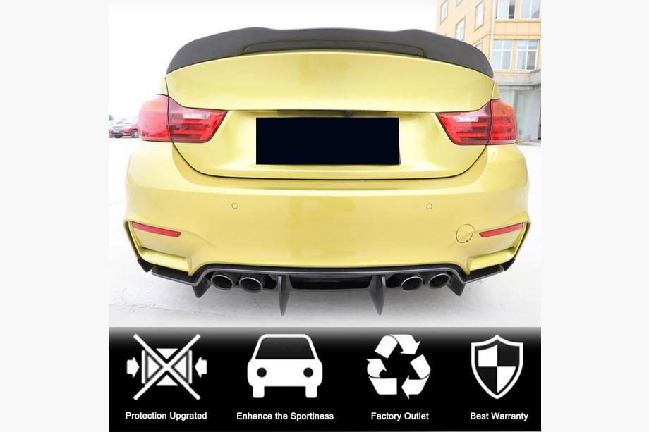 BMW serija 4 F32/F33/F36 2012–2020 Spojler pokrova prtljažnika Carbon V7 (za F82) Fotografija 2