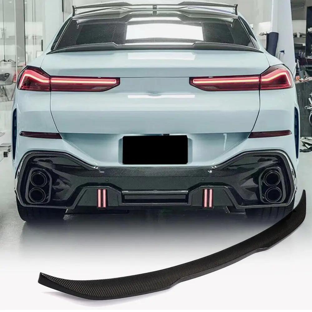 BMW X6 G06 2019–2027 Spojler pokrova prtljažnika Karbon V2 fotografija 2