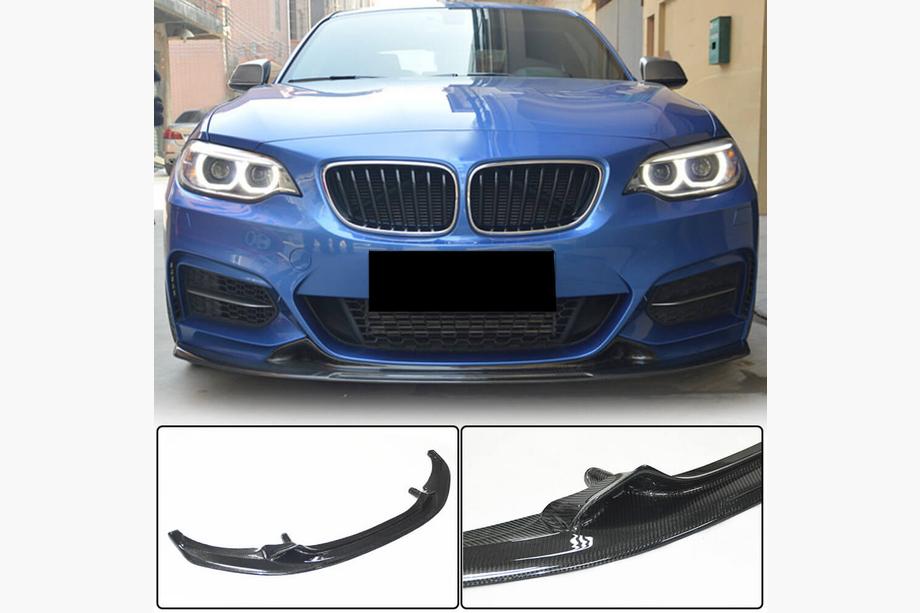 BMW serija 2 F22/F23 2014–2021 Sprednji lip spojler odbijača V1 (za F22/F23 M-Sport, karbon) Image