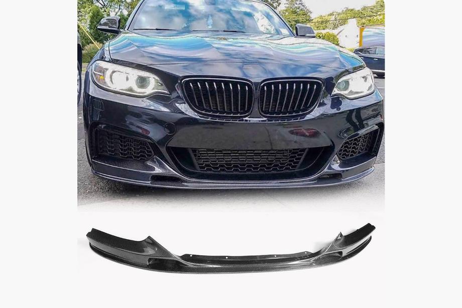 BMW serija 2 F22/F23 2014–2021 Lip spojler prednjega odbijača V2 (za F22/23 M-Sport, karbon) Image