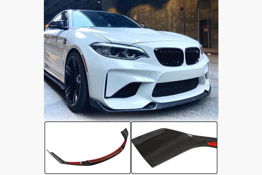 BMW serija 2 F22/F23 2014–2021 Lip spojler sprednjega odbijača Lip V4 (za F87 M2 Competition, karbon) Image