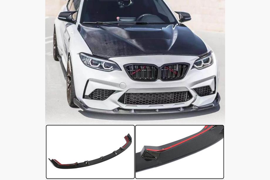 BMW serija 2 F22/F23 2014–2021 Sprednji lip spojler odbijača Lip V5 (za F87 M2 Competition, karbon) Image