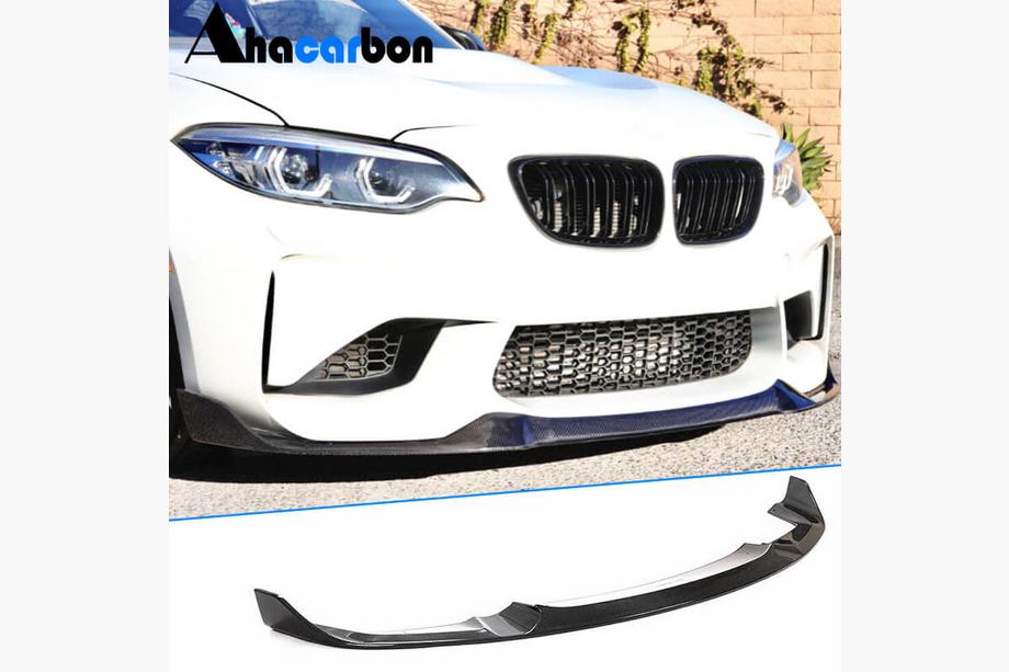BMW serija 2 F22/F23 2014–2021 Sprednji lip Lip V9 (za F87, karbon) Fotografija 1