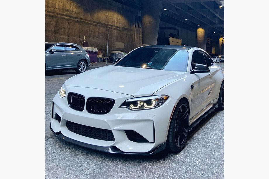 BMW serija 2 F22/F23 2014–2021 Sprednji lip Lip V9 (za F87, karbon) Fotografija 8
