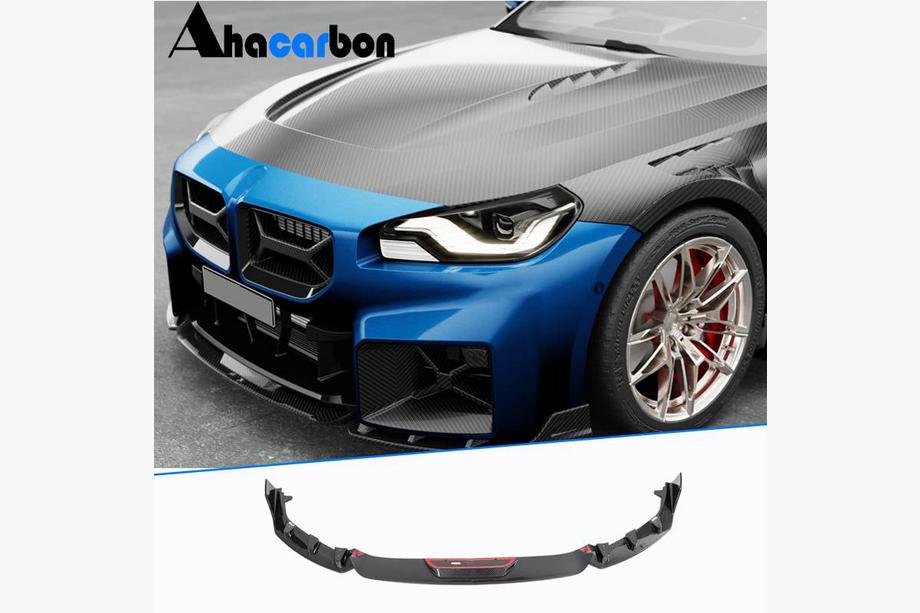 BMW serija 2 G42 2021– Sprednji lip spojler za odbijač Lip V2 (za G87, karbon) Fotografija 1