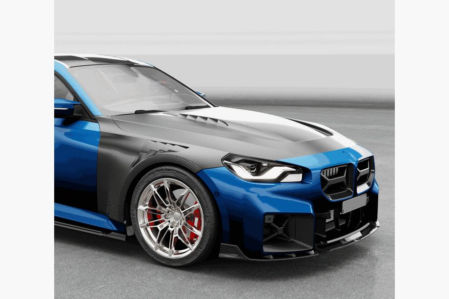 BMW serija 2 G42 2021– Sprednji lip spojler za odbijač Lip V2 (za G87, karbon) Fotografija 2