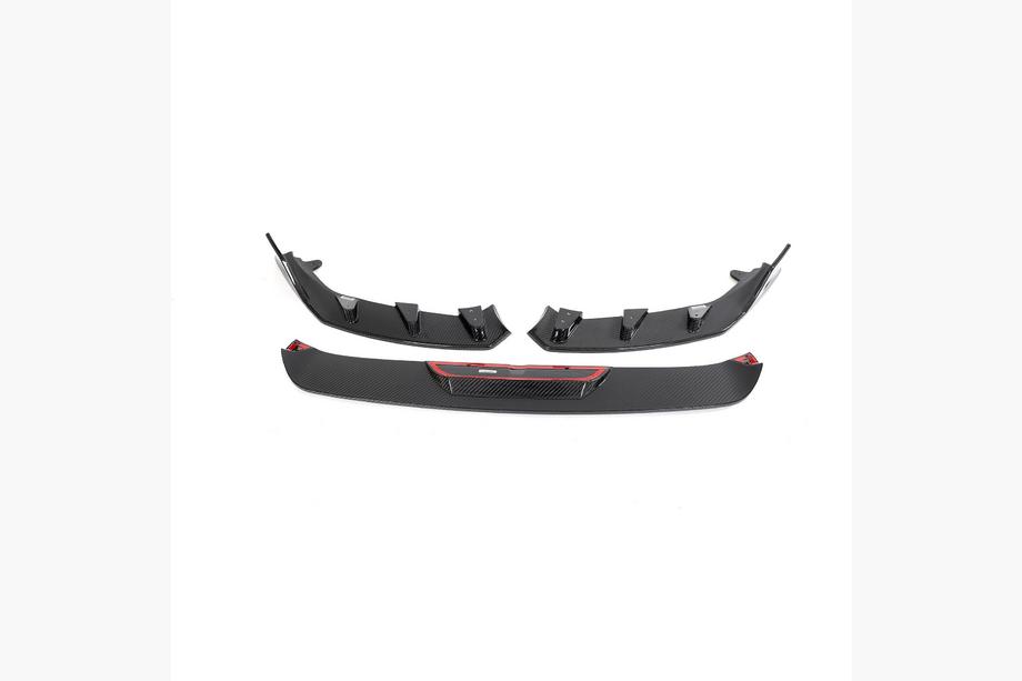 BMW serija 2 G42 2021– Sprednji lip spojler za odbijač Lip V2 (za G87, karbon) Fotografija 5