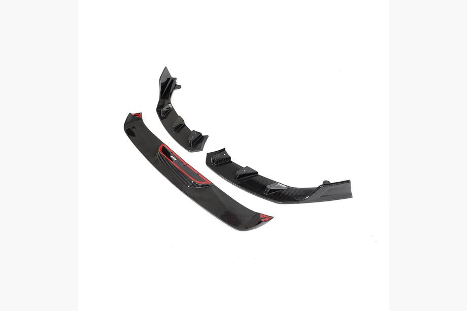 BMW serija 2 G42 2021– Sprednji lip spojler za odbijač Lip V2 (za G87, karbon) Fotografija 6