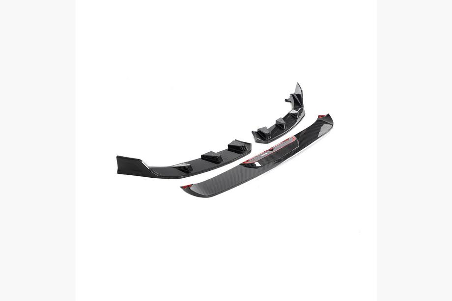 BMW serija 2 G42 2021– Sprednji lip spojler za odbijač Lip V2 (za G87, karbon) Fotografija 7