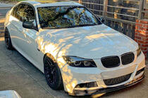 BMW serija 3 E90/E91 2005–2011 Lip spojler za sprednji odbijač (za E90 M-Sport 2008-2011, karbon) fotografija 4