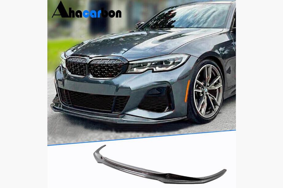 BMW serija 3 G20/G21 2018– Sprednji lip spojler odbijača Lip V8 (za M-Sport 2018-2022, karbon) Image