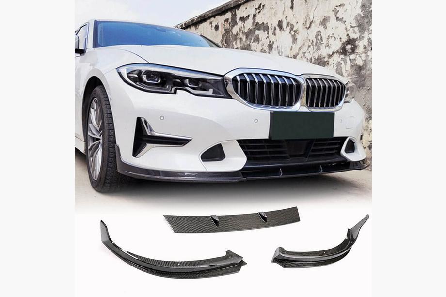 BMW serija 3 G20/G21 2018– Sprednji lip spojler odbijača Lip V2 (za Base 2018-2022, karbon) Image