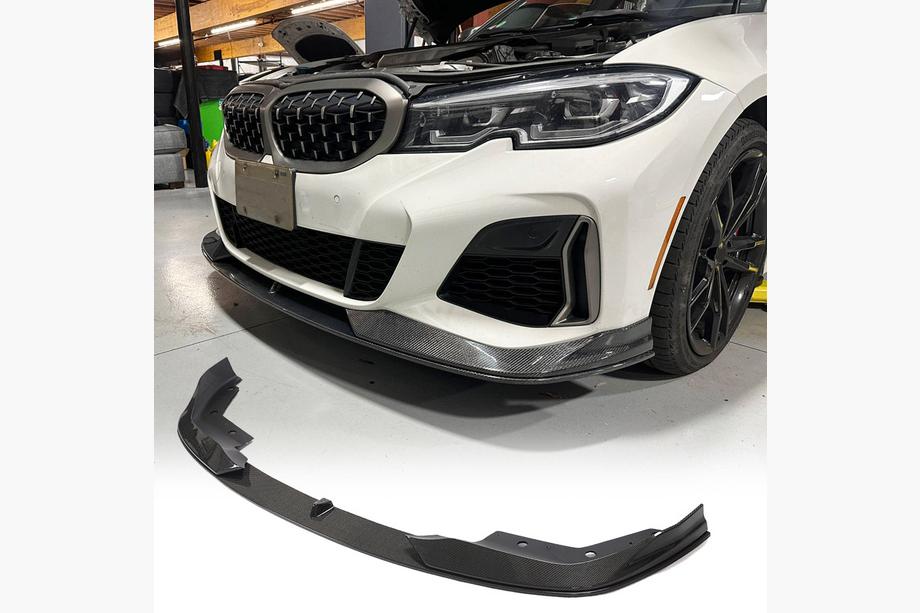 BMW serija 3 G20/G21 2018– Sprednji lip spojler odbijača AC-Style (za M-Sport 2018-2022, karbon) Image