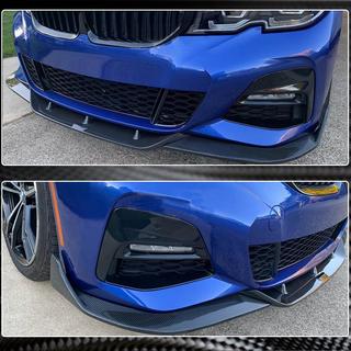 Sprednji lip spojler odbijača Lip PD-Style (za M-Sport 2018-2022, karbon) BMW serija 3 G20/G21 2018– fotografija 3