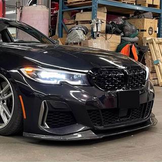 Lip spojler sprednjega odbijača Lip V5 (za M-Sport 2018-2022, karbon) BMW serija 3 G20/G21 2018– fotografija 2