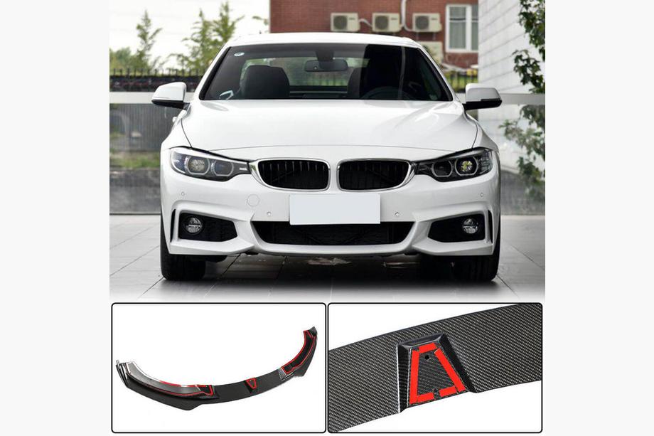 BMW serija 4 F32/F33/F36 2012–2020 Lip spojler za sprednji odbijač Lip V2 (za M-Sport, karbon) Image
