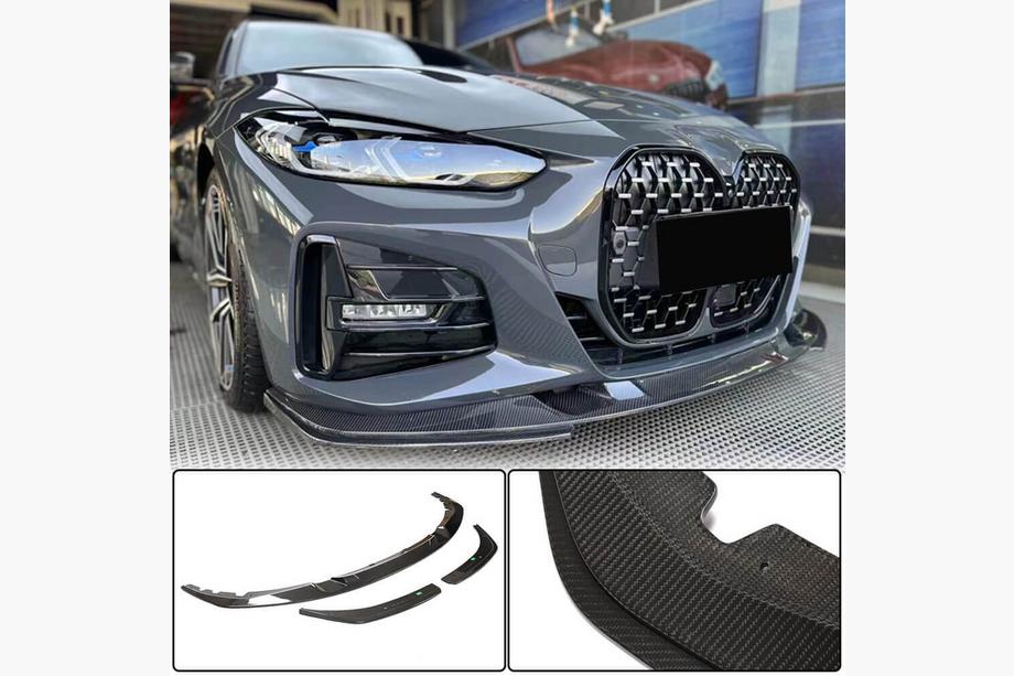 BMW serija 4 G22/23/26 2020– Sprednji lip spojler za odbijač Lip V3 (za G22/G23 M-Sport, karbon) Image