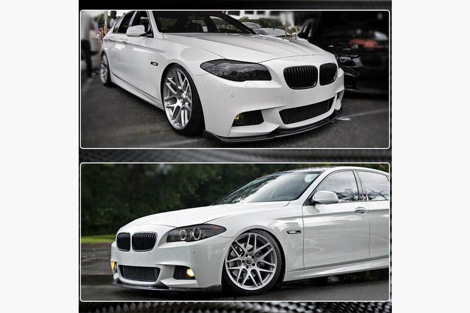 BMW serija 5 F10/F11 2010–2016 Lip spojler sprednjega odbijača FRP V5 (M-Sport) Fotografija 4