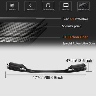Sprednji lip spojler za odbijač Lip V2 (za F10 M5, Carbon) BMW serija 5 F10/F11 2010–2016 fotografija 4