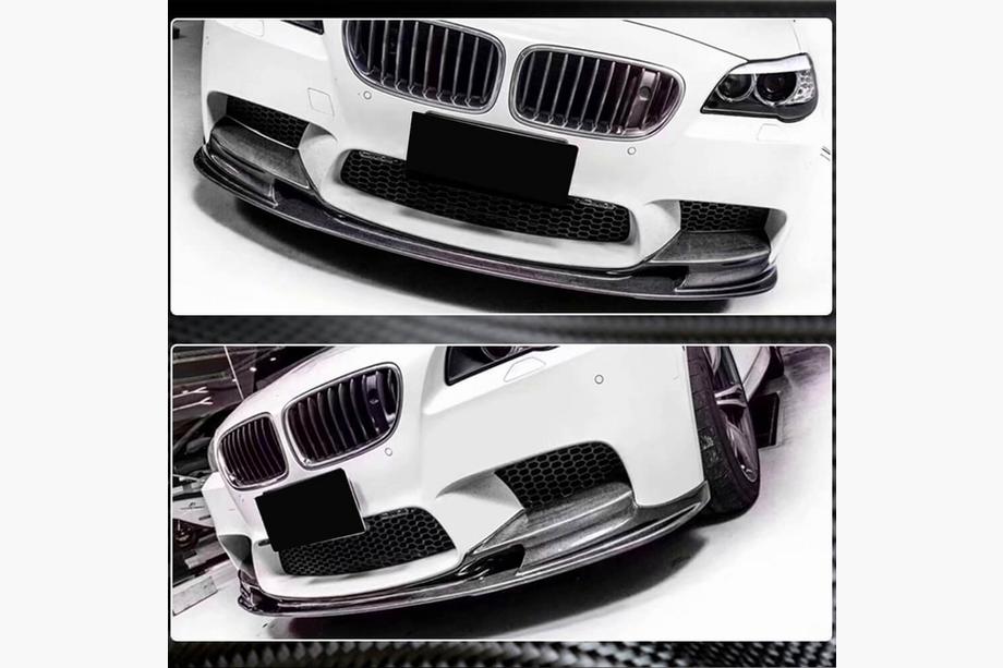 BMW serija 5 F10/F11 2010–2016 Sprednji lip spojler za odbijač Lip V2 (za F10 M5, Carbon) Fotografija 3
