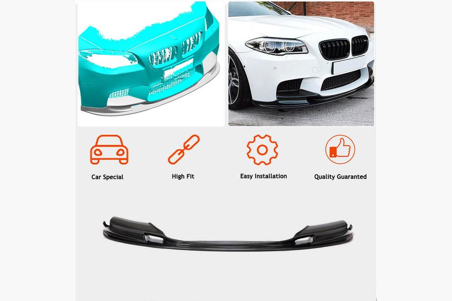 BMW serija 5 F10/F11 2010–2016 Sprednji lip spojler za odbijač Lip V2 (za F10 M5, Carbon) Fotografija 5