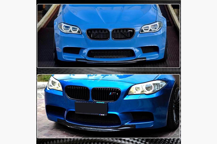 BMW serija 5 F10/F11 2010–2016 Sprednji lip spojler odbijača Lip V4 (za F10 M5, karbon) Fotografija 3