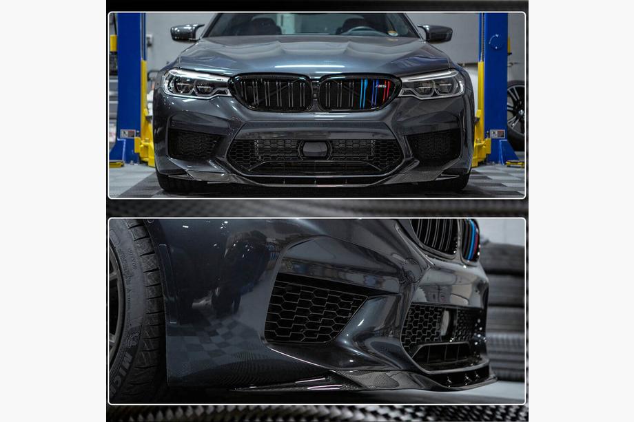 BMW serija 5 G30/G31 2017–2023 FRP V5 lip spojler za sprednji odbijač (za M5 2017-2020) Fotografija 5