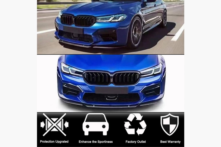 BMW serija 5 G30/G31 2017–2023 Sprednji lip spojler odbijača Lip V4 (za M5 F90 2020-2024, karbon) Fotografija 2
