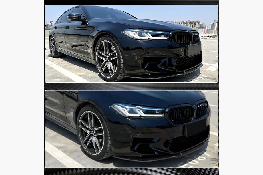 BMW serija 5 G30/G31 2017–2023 Sprednji lip spojler odbijača Lip V4 (za M5 F90 2020-2024, karbon) Fotografija 3