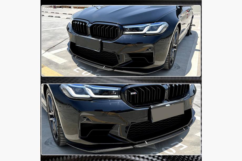 BMW serija 5 G30/G31 2017–2023 Sprednji lip spojler odbijača Lip V4 (za M5 F90 2020-2024, karbon) Fotografija 4