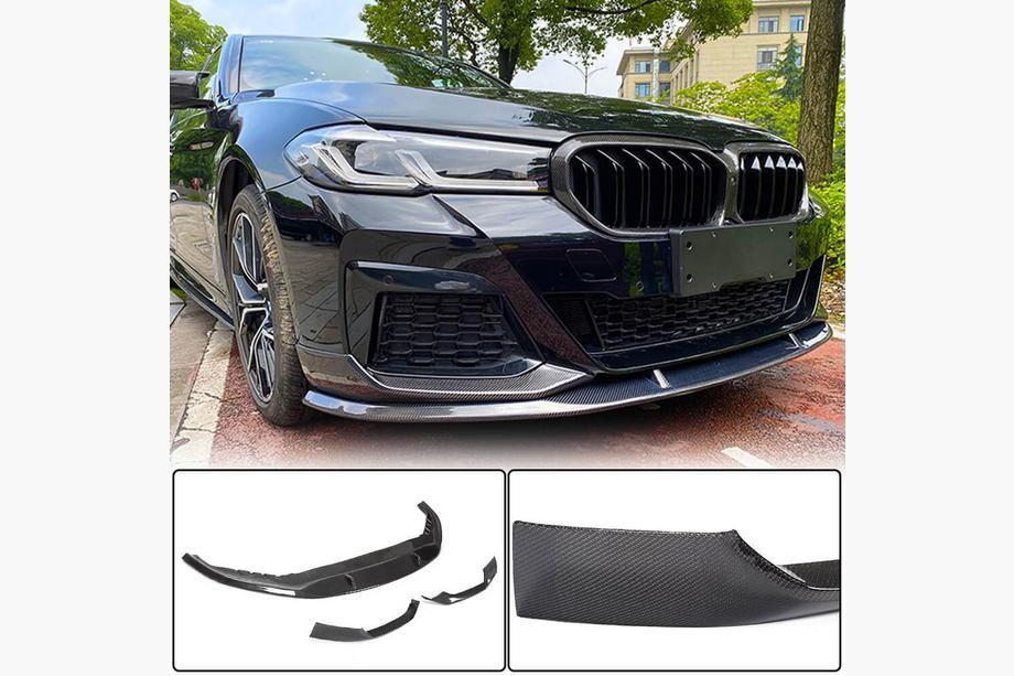 BMW serija 5 G30/G31 2017–2023 Lip spojler sprednjega odbijača Lip V1 (za M-Sport 2021-2024, karbon) Image