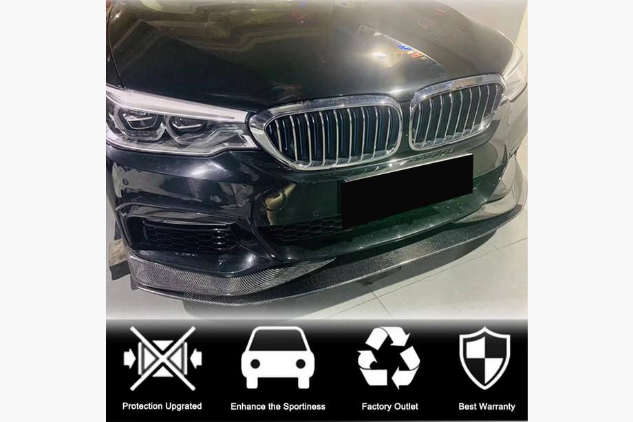 BMW serija 5 G30/G31 2017–2023 Sprednji lip spojler odbijača Lip V1 (za M-Sport 2017-2020, karbon) Fotografija 3