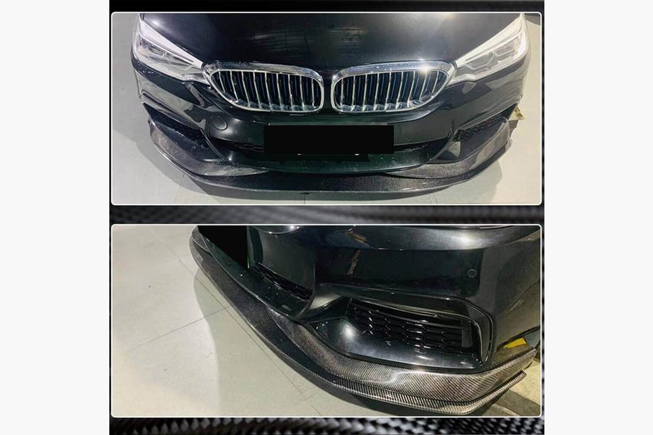 BMW serija 5 G30/G31 2017–2023 Sprednji lip spojler odbijača Lip V1 (za M-Sport 2017-2020, karbon) Fotografija 4