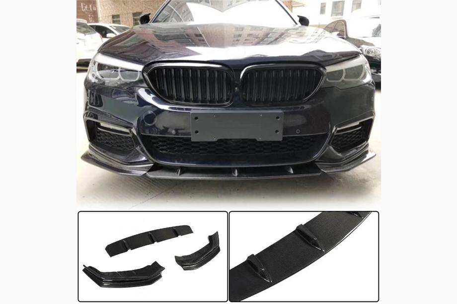 BMW serija 5 G30/G31 2017–2023 Lip spojler sprednjega odbijača Lip V4 (za M-Sport 2017-2020, karbon) Fotografija 1