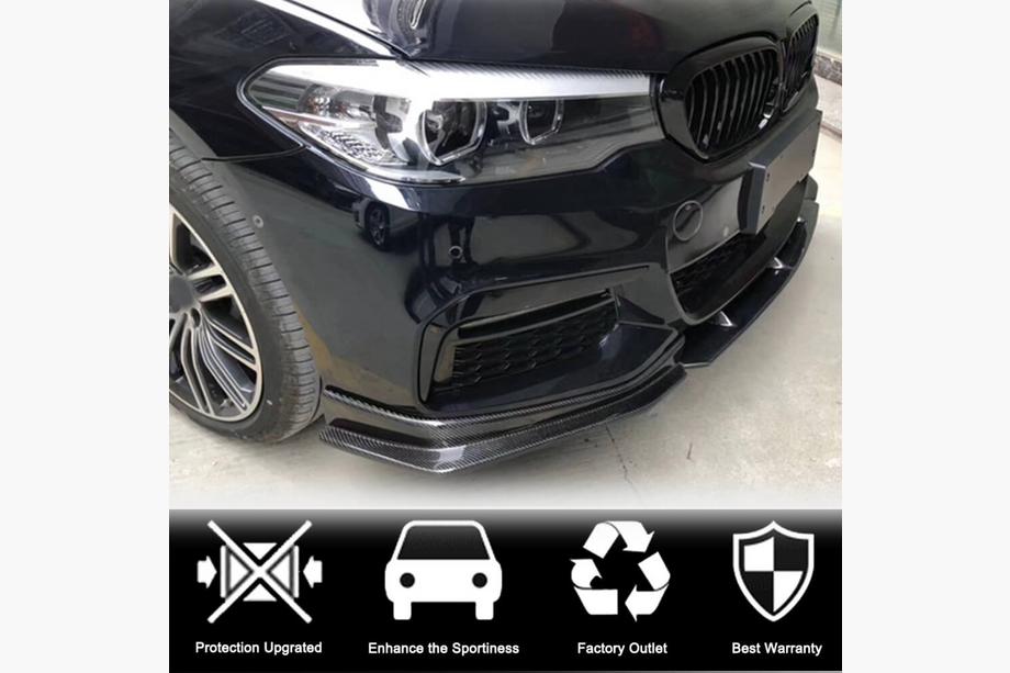 BMW serija 5 G30/G31 2017–2023 Lip spojler sprednjega odbijača Lip V4 (za M-Sport 2017-2020, karbon) Fotografija 2