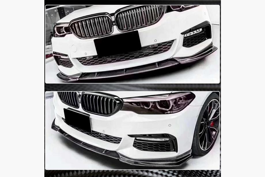 BMW serija 5 G30/G31 2017–2023 Lip spojler sprednjega odbijača Lip V4 (za M-Sport 2017-2020, karbon) Fotografija 3