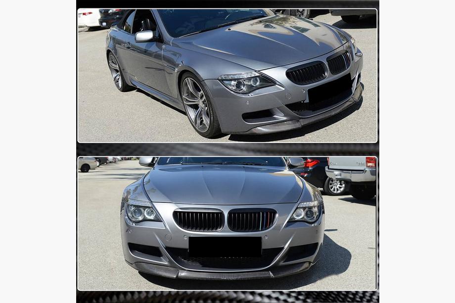 BMW serija 6 E63/E64 2003–2010 Lip spojler za sprednji odbijač (za M6, karbon) Fotografija 3