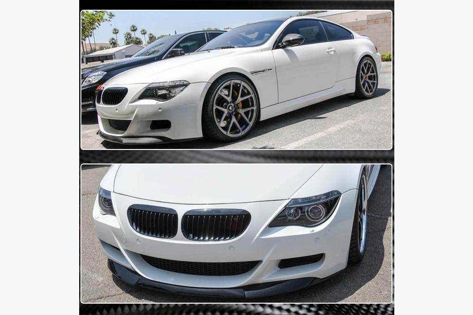 BMW serija 6 E63/E64 2003–2010 Lip spojler za sprednji odbijač (za M6, karbon) Fotografija 4