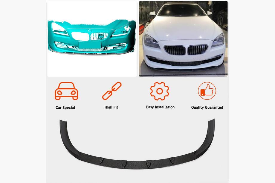 BMW serija 6 F12/F13/F06 2011–2018 Lip spojler za sprednji odbijač Lip (za Base 2011-2014, karbon) Fotografija 2