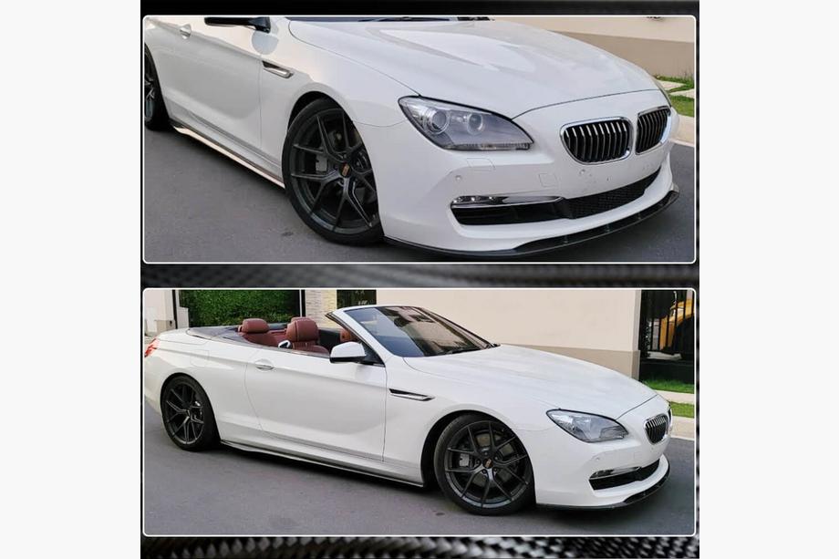 BMW serija 6 F12/F13/F06 2011–2018 Lip spojler za sprednji odbijač Lip (za Base 2011-2014, karbon) Fotografija 4