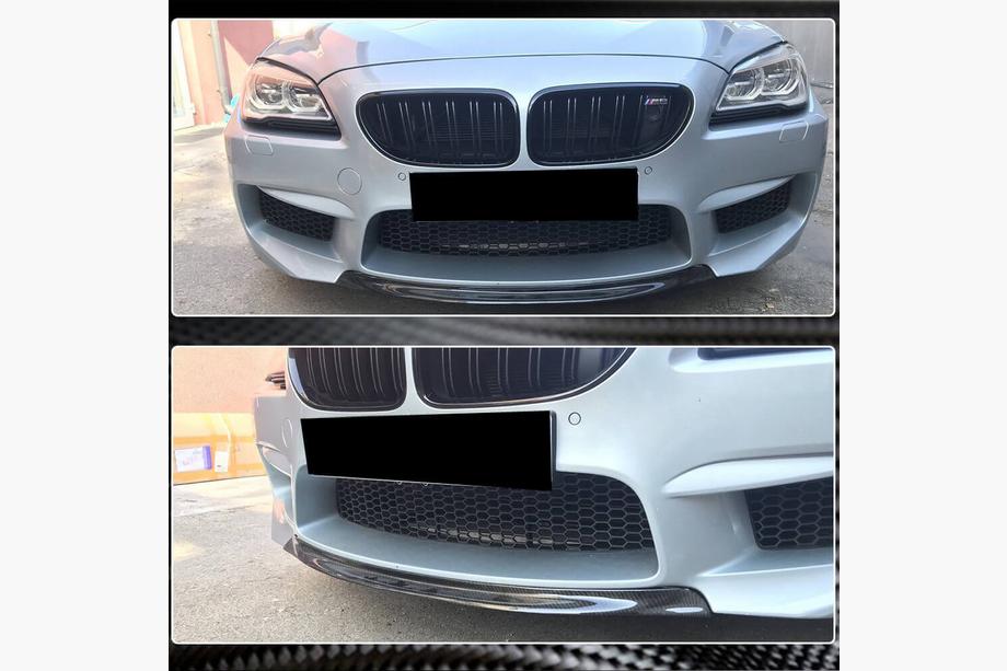 BMW serija 6 F12/F13/F06 2011–2018 Sprednji lip spojler za sprednji odbijač Dry Carbon V6 Fotografija 4