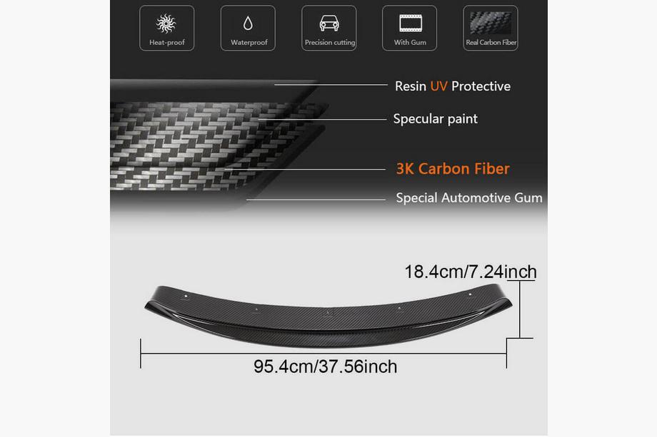 BMW serija 6 F12/F13/F06 2011–2018 Sprednji lip spojler za sprednji odbijač Dry Carbon V6 Fotografija 6