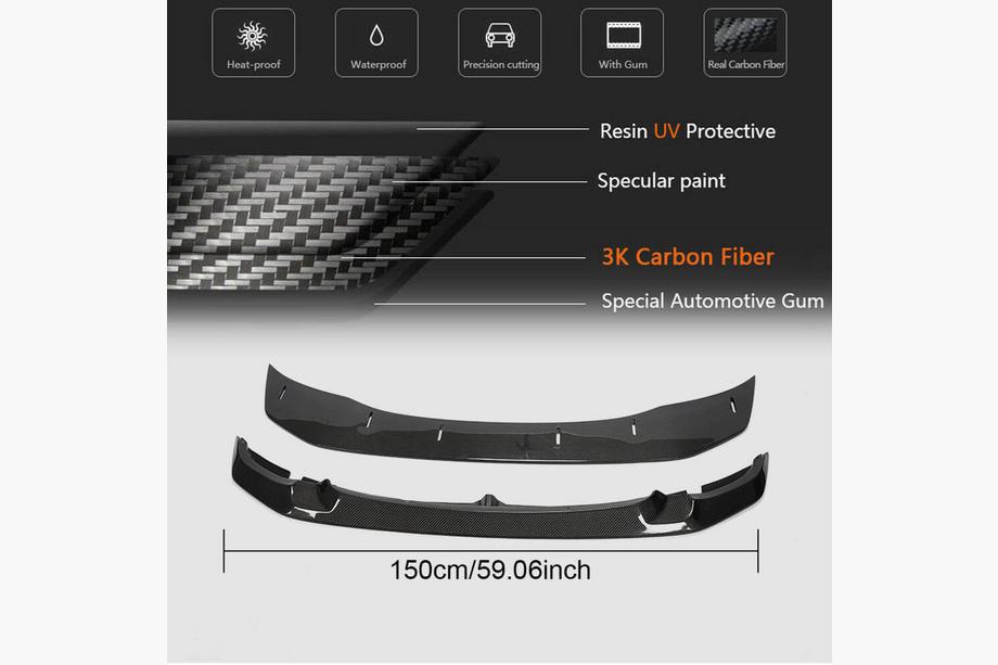 BMW serija 4 F32/F33/F36 2012–2020 Sprednji lip spojler za sprednji odbijač Lip V1 (za F82/F83, karbon) Fotografija 5