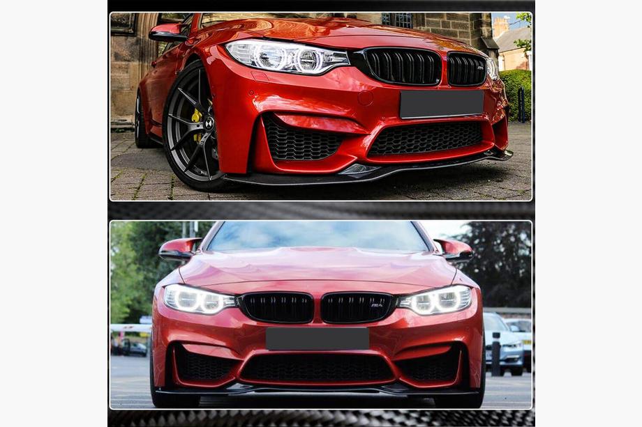 BMW serija 4 F32/F33/F36 2012–2020 Lip spojler sprednjega odbijača Lip V9 (za F82/F83, karbon) Fotografija 3